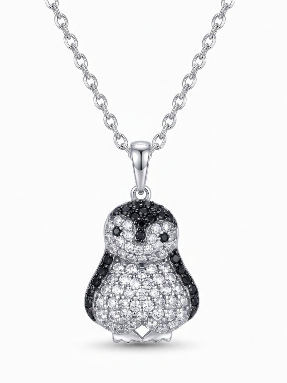 Penguin Necklace - 925 Sterling Silver Charmed Aroma Penguin Collection